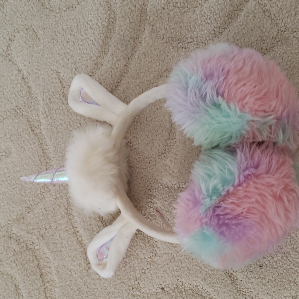 Justice unicorn ear muffs